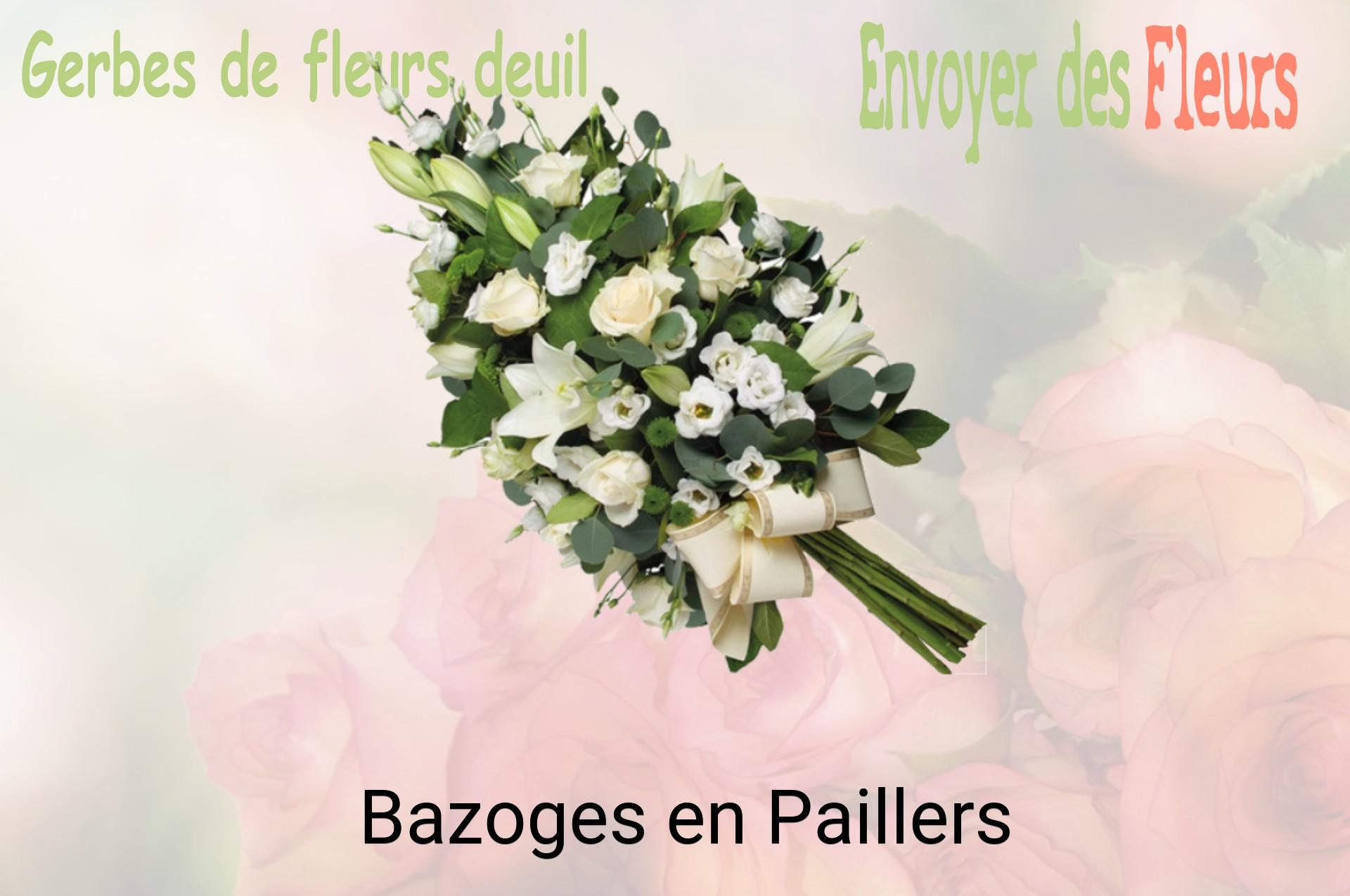 Gerbe de fleurs de deuil livrée à Bazoges-en-Paillers
